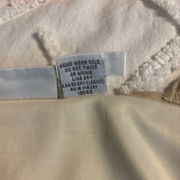 Newport News Cream Vintage-look Dress with Floral Embroidery - Picture 8 of 9